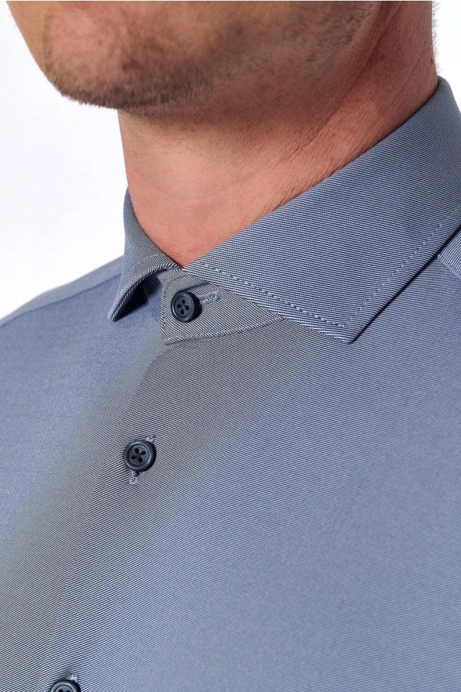 FUNCTIONAL SHIRT L S 4030 21750 110 PLAIN BLUE